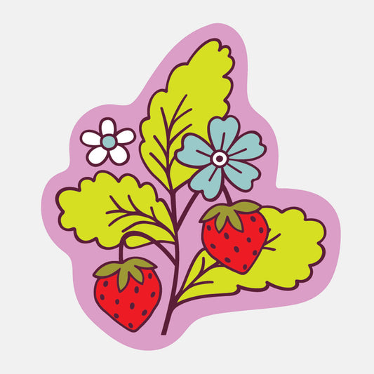 Strawberry Plant Sticker