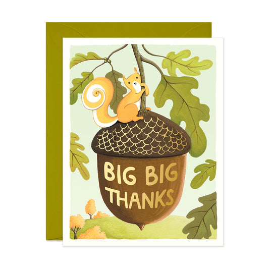 Squirrel Big Thanks Card