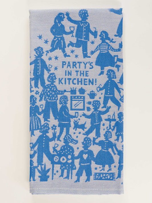 Party's In The Kitchen Tea Towel