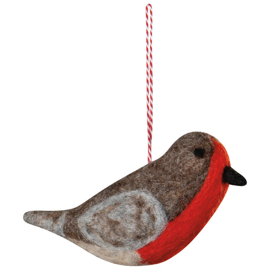 Felted Wool Bird Ornament