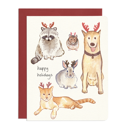 Holiday Antlers Card