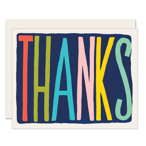 Colourful Thank You Cards Boxed Set of Six