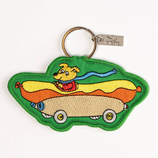 Magpie X Richard Scarry Hotdog Car Key Charm