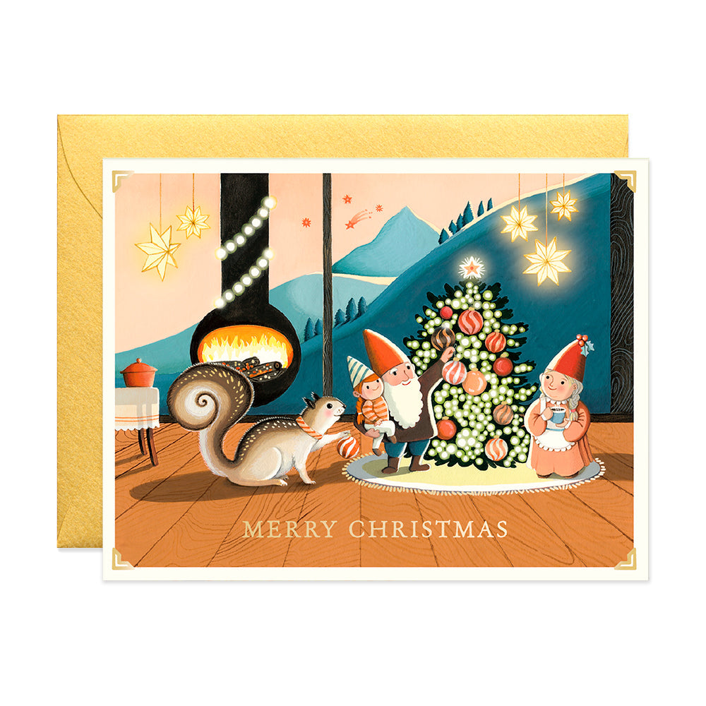 Tiny Cabin Holiday Card