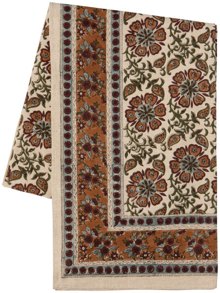 Elysian Block Print Tablecloth