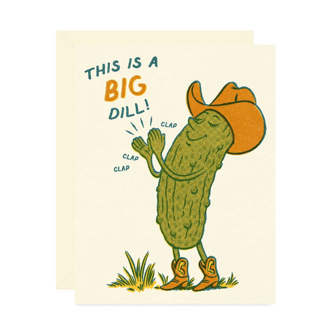 Big Dill Pickle Birthday Card