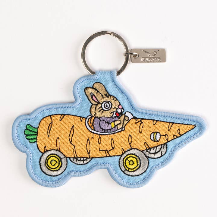Magpie X Richard Scarry Carrot Car Key Charm