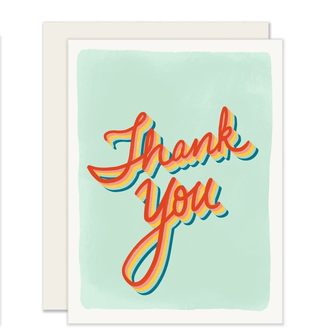 Retro Thank You Cards Box of Six