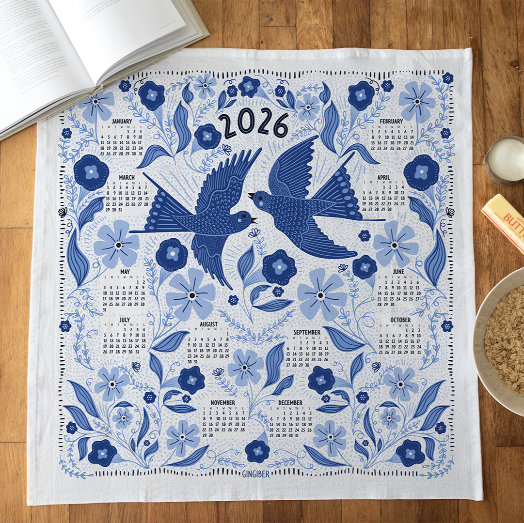 2026 Tea Towel Calendar