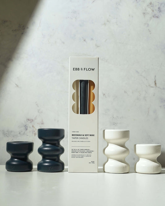 Celebration Beeswax & Soy Taper Candles (Set of 6)