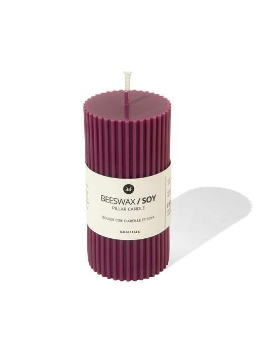 Mulberry Beeswax & Soy Pillar Candle