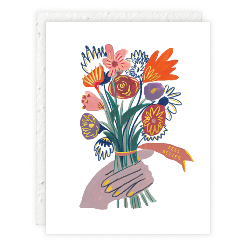 Feel Better Flowers Card