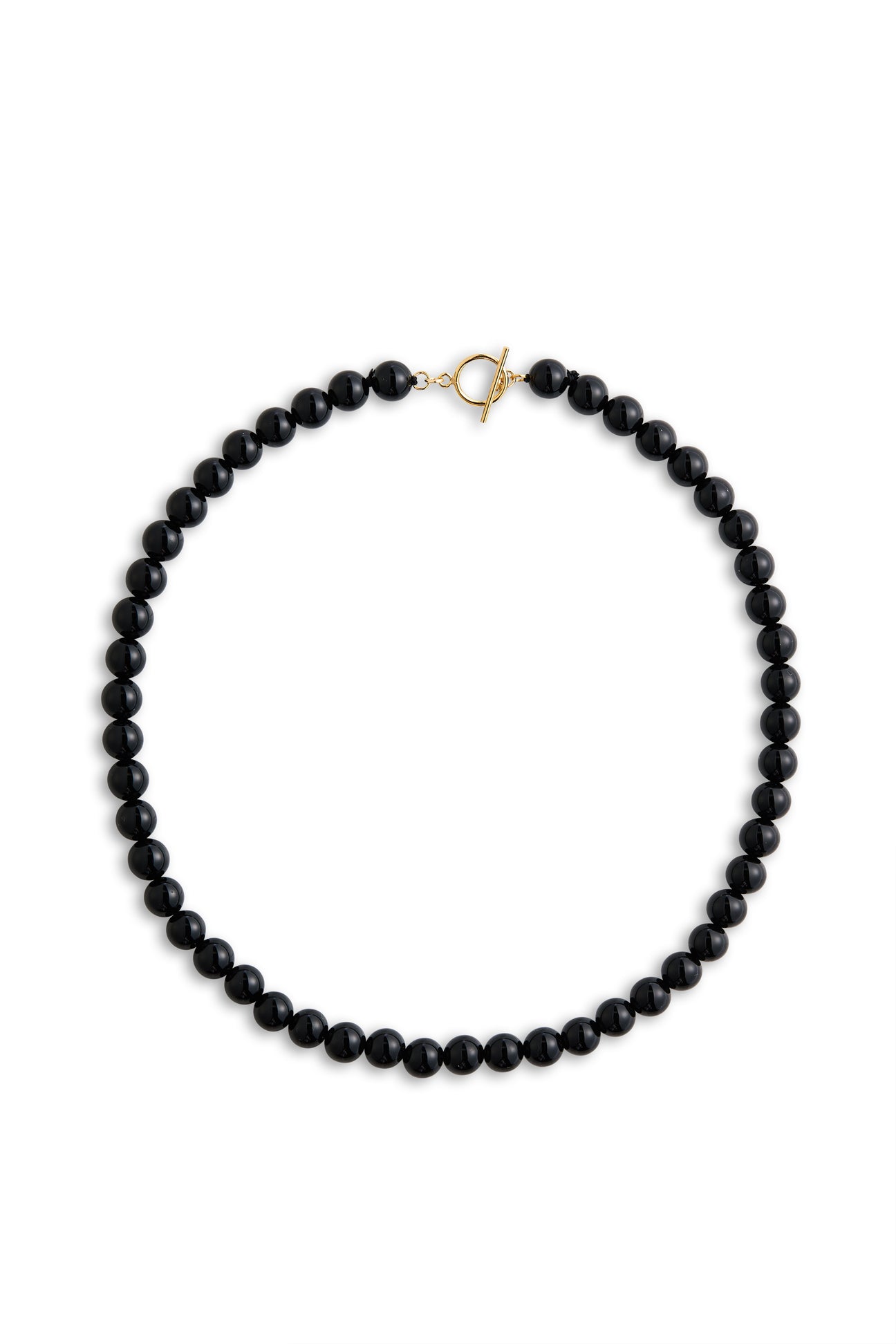 Classic Boule Black Tourmaline Necklace