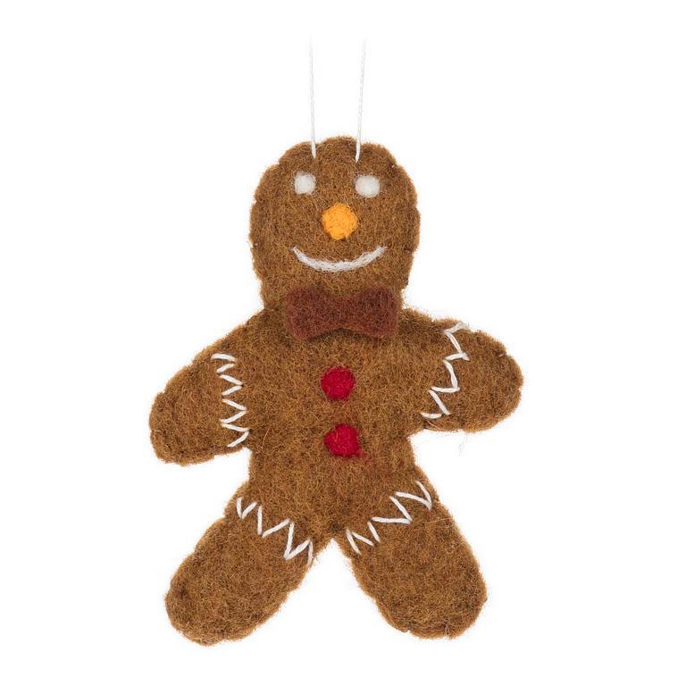 Felted Gingerbread Ornament