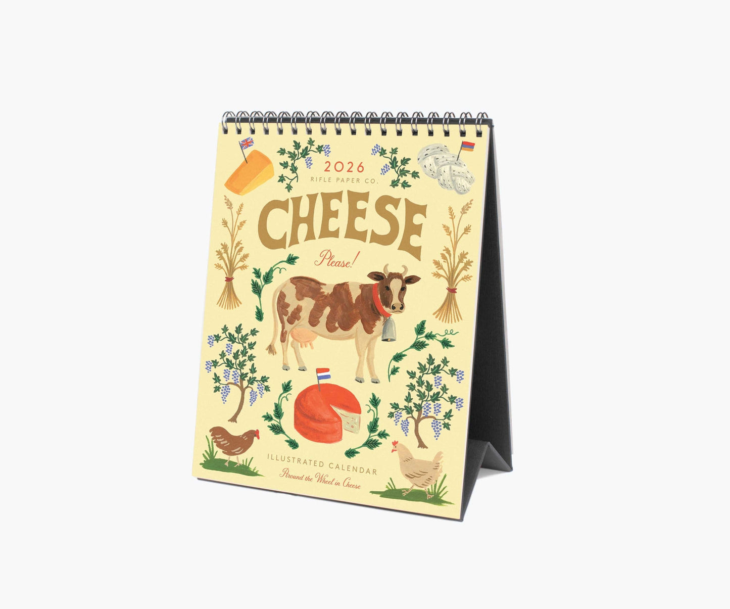 Cheese Desk Calendar 2026