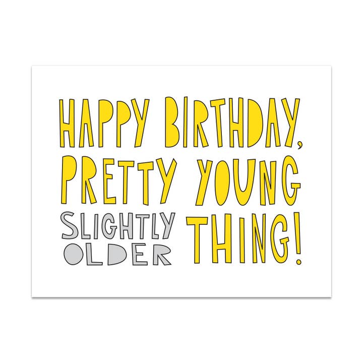Birthday Pretty Young Thing Card