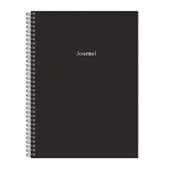 Black Hardcover Spiral-bound Journal (Large)