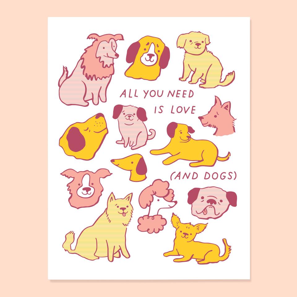 Love and Dogs Card