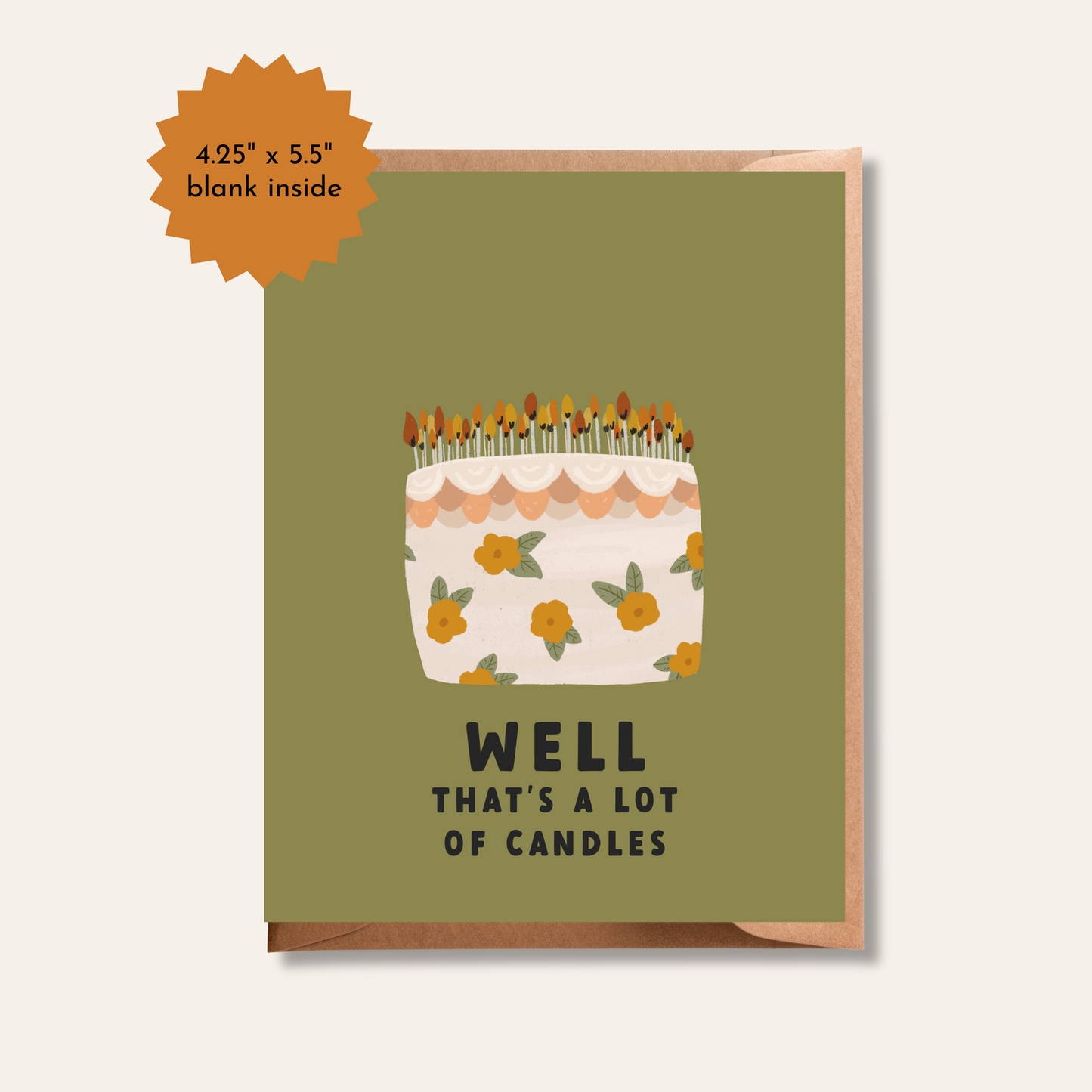 Well That's A Lot Of Candles Birthday Card