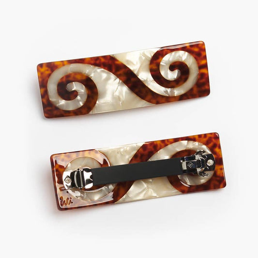 Twin Spiral French Barrette