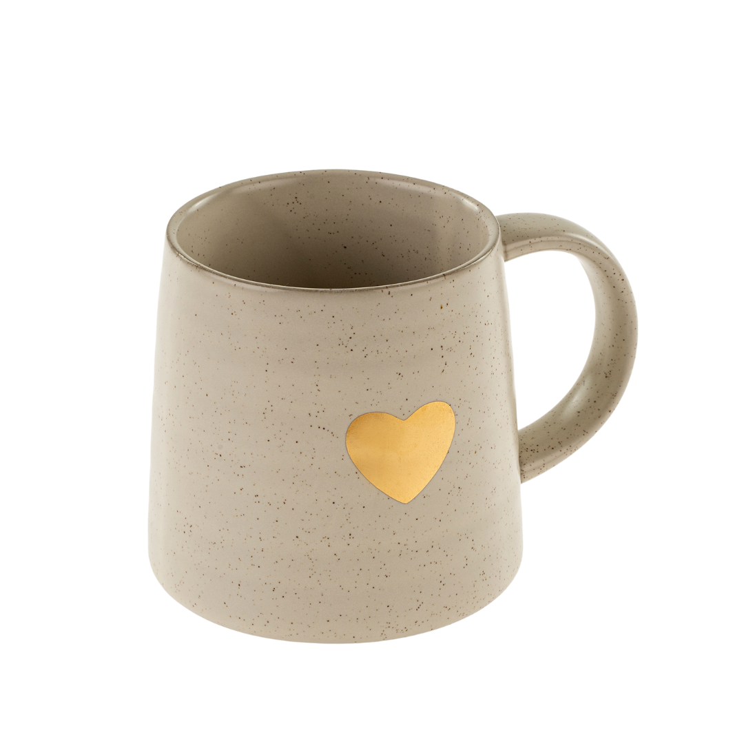 Gold Heart Mug