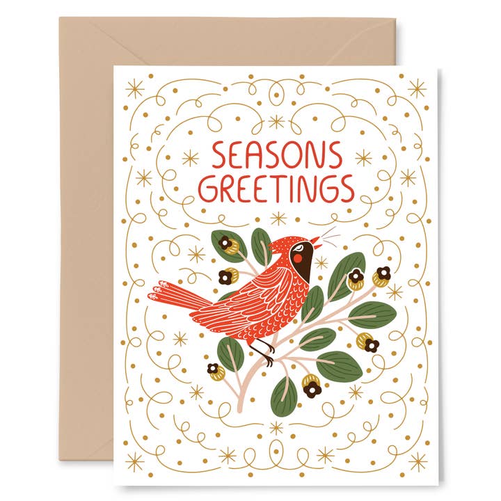 Cardinal Seasons Greetings Card
