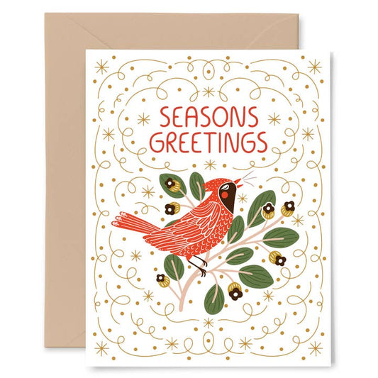 Cardinal Seasons Greetings Card