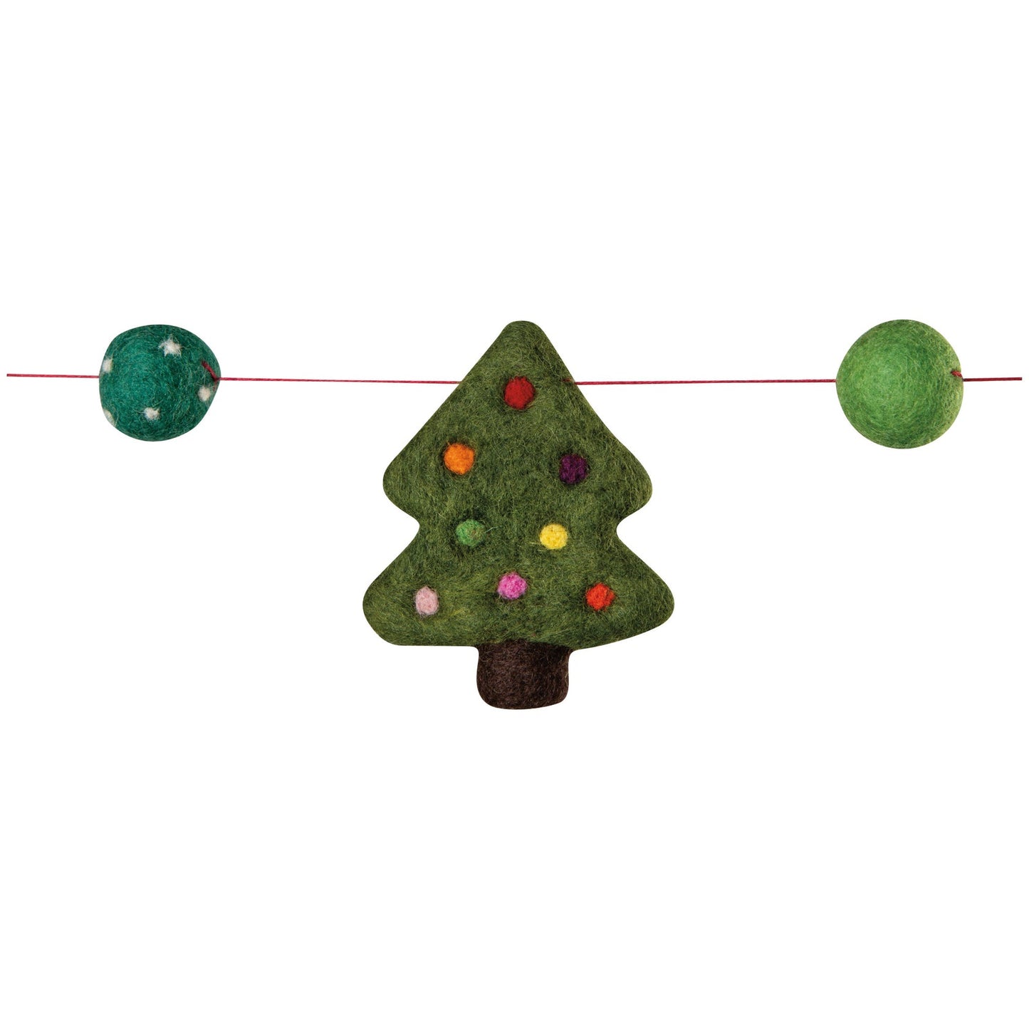 Felted Trees Holiday Garland