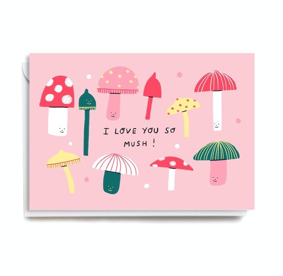 Love You So Mush Pink Card