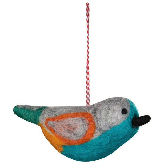 Felted Wool Bird Ornament