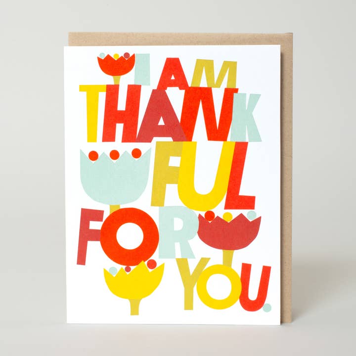 Tulips Thankful For You Card