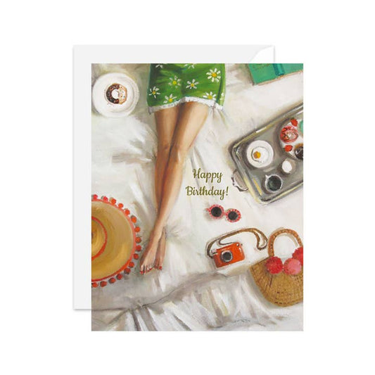 Happy Birthday In Bed Card