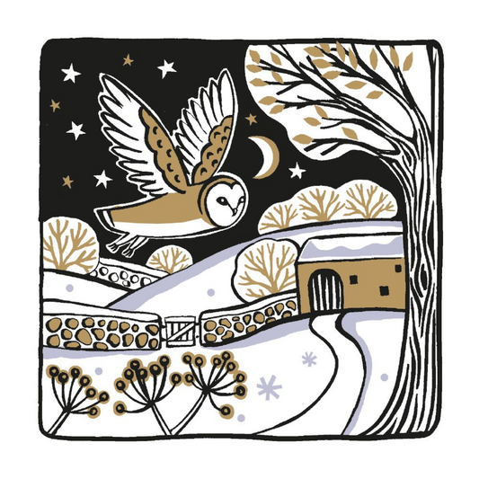 Country Owl Holiday Boxed Cards (8 cards)