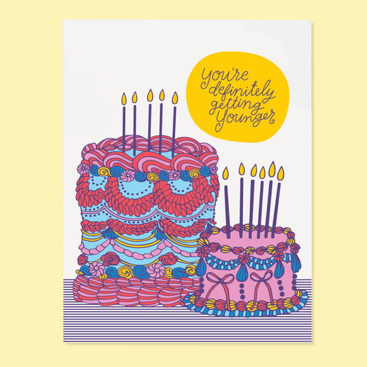 Younger Cakes Birthday Card
