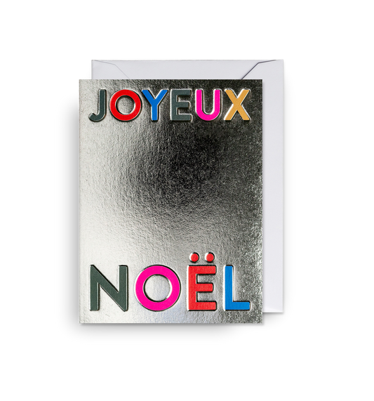 Joyeux Noël Foiled Mini Christmas Card