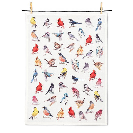 North American Birds Tea Towel