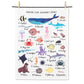 Lily Kao Alphabet Tea Towel