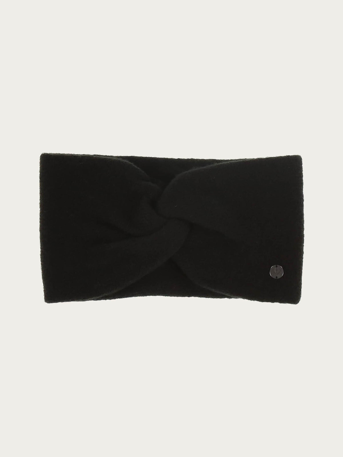 Wide Knit Headband Black