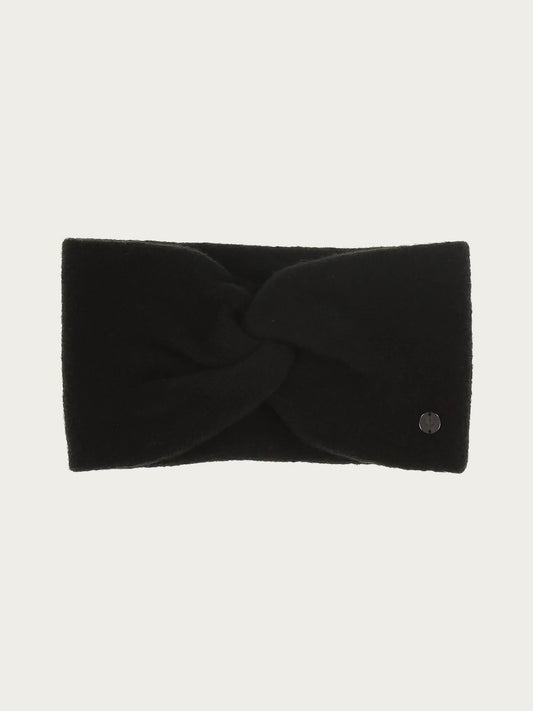 Wide Knit Headband Black