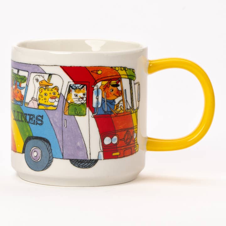 Magpie X Richard Scarry Rainbow Bus Mug