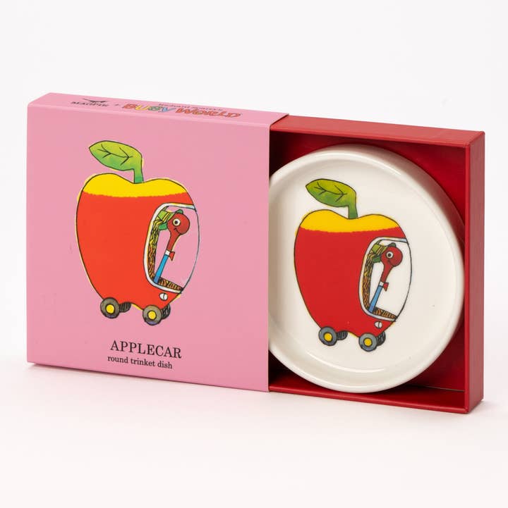 Magpie X Richard Scarry Applecar Round Trinket Dish