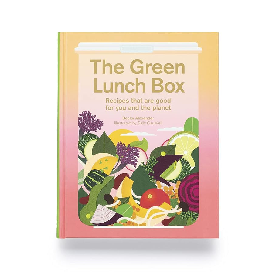 Book titled 'The Green Lunch Box' with a colorful cover on a white background