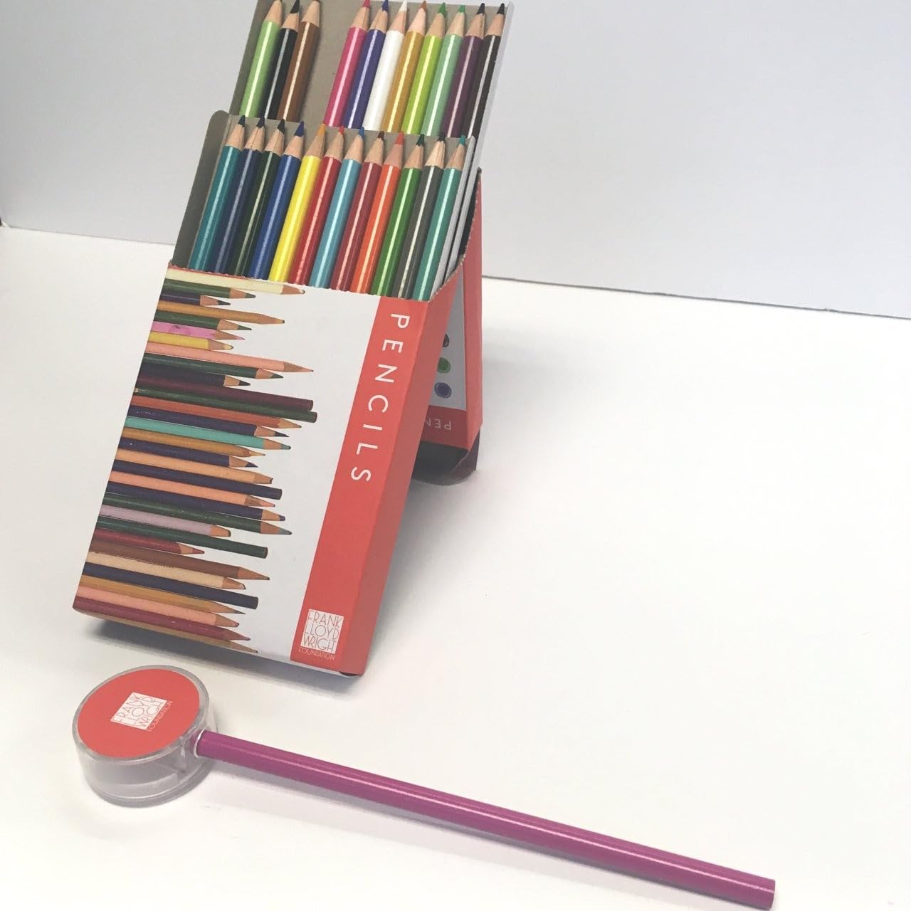 Frank Lloyd Wright Colored Pencils with Sharpener