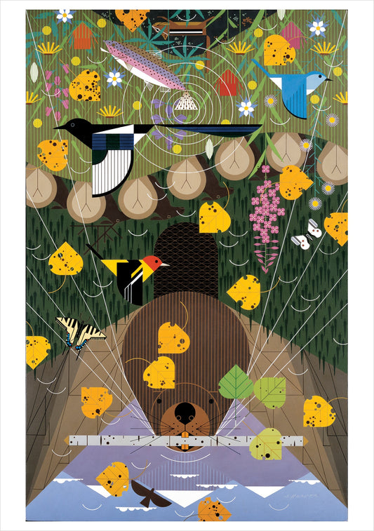 The Rocky Mountains Charley Harper 1000 Piece Puzzle