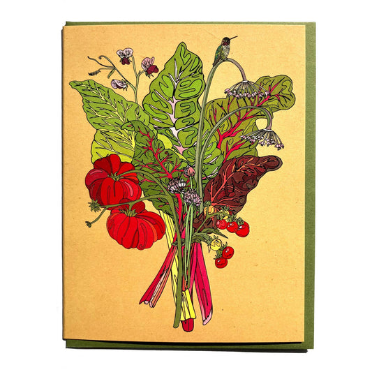 Summer Veggie Bouquet Card