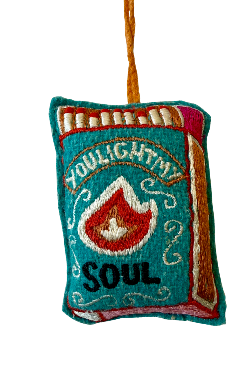 Light My Soul Embroidered Decoration