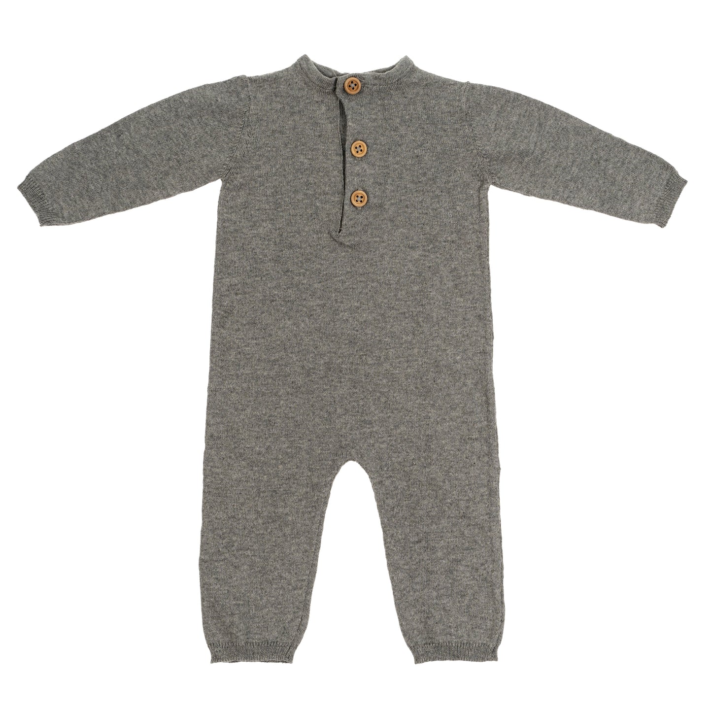 Riley Cotton Onesie in Light Grey