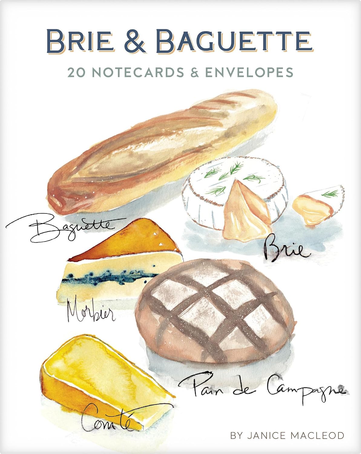 Brie & Baguette Notecards