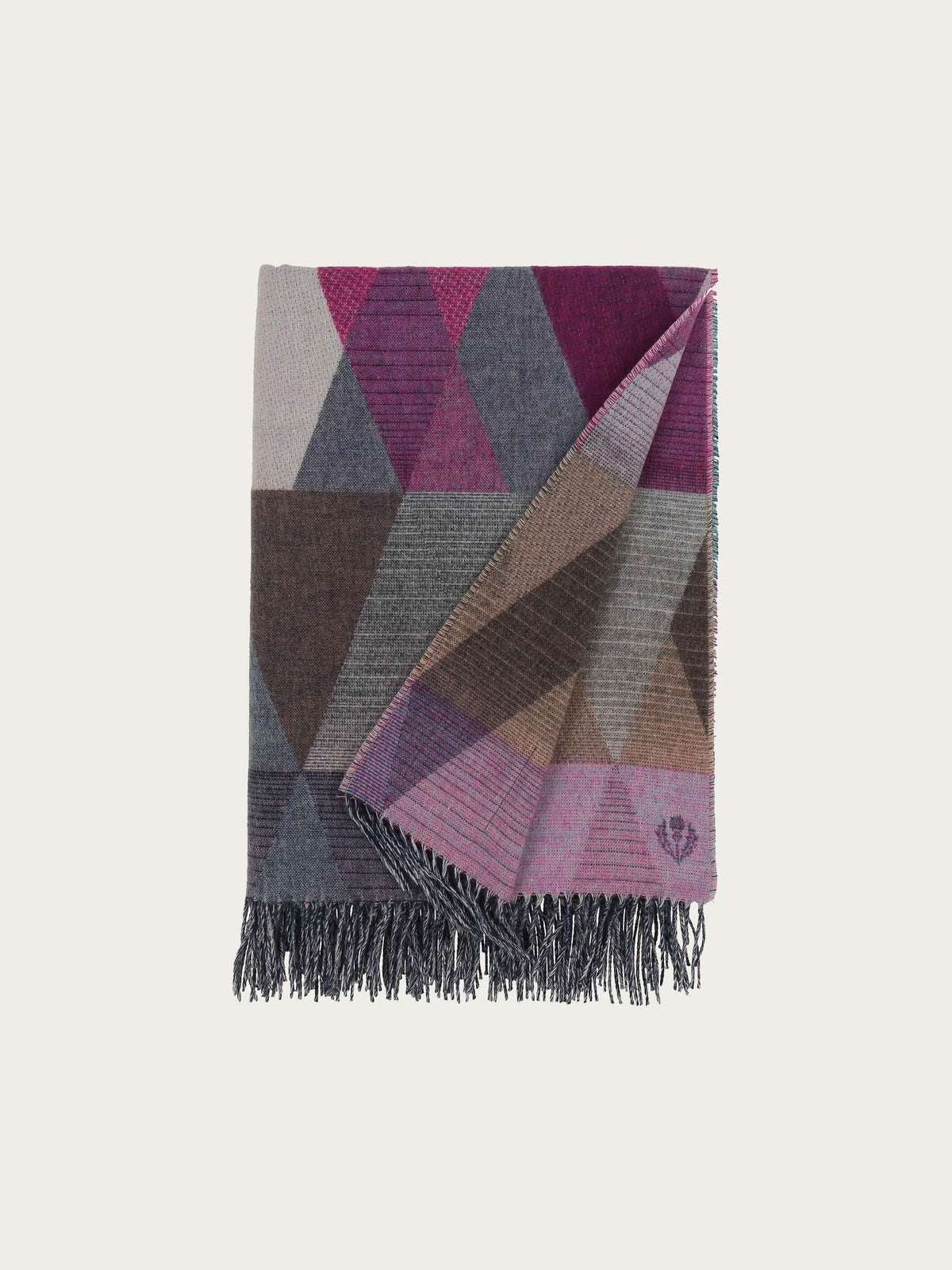 Cashmink Blanket Triangle Peacock