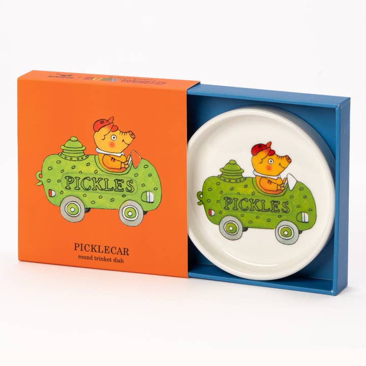 Magpie X Richard Scarry Picklecar Round Trinket Dish